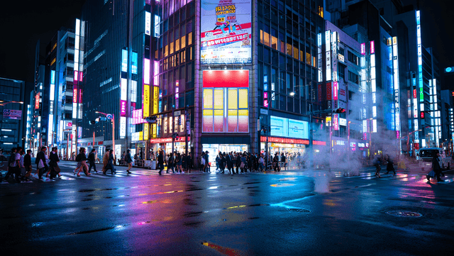 Futuristic cityscape