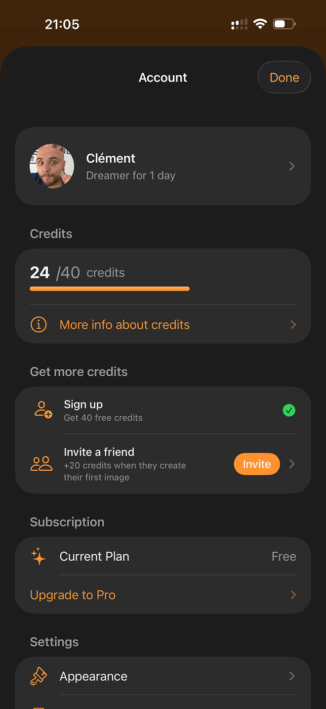 Onyra app screenshot